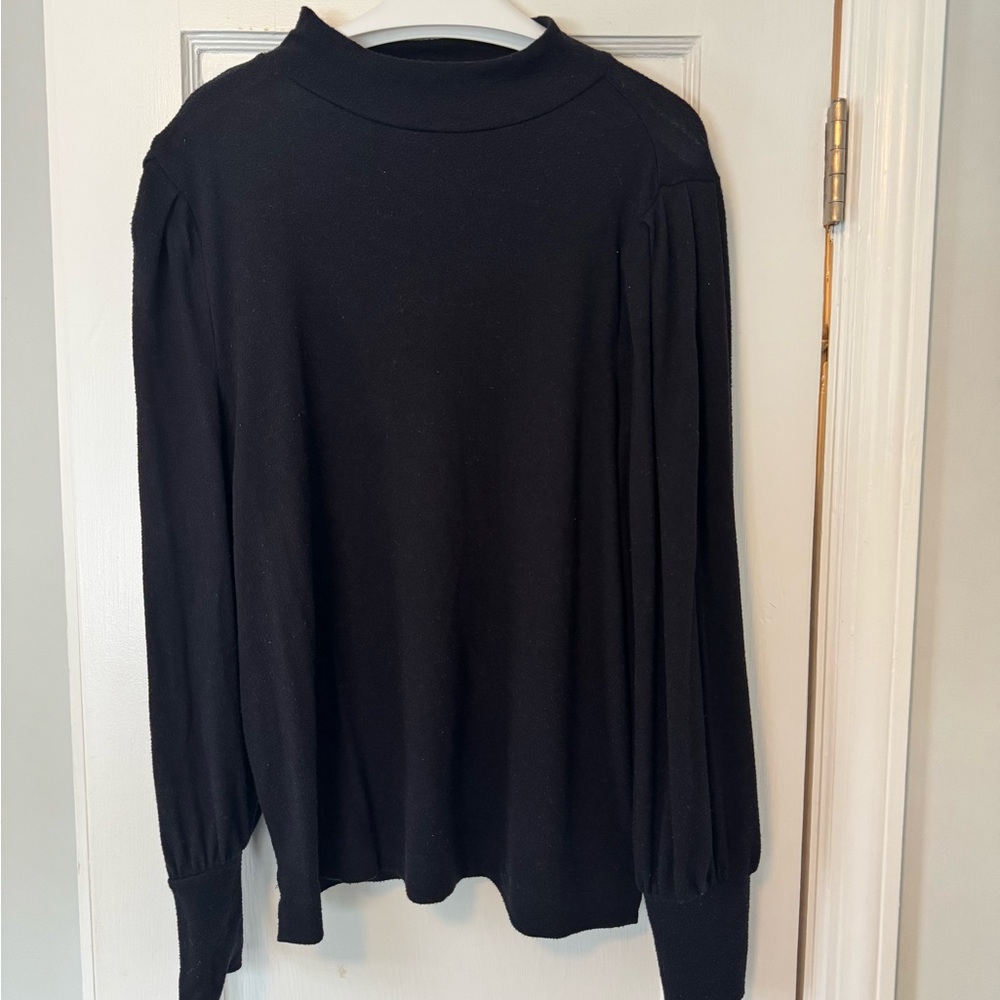 LOFT Black Long Sleeve Blouse